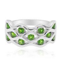 Russian Diopside Silver Ring