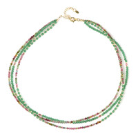 Green Aventurine Silver Necklace (Riya)