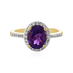 Zambian Amethyst Silver Ring