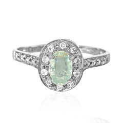 Cuprian Tourmaline Silver Ring