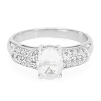 Petalite Silver Ring