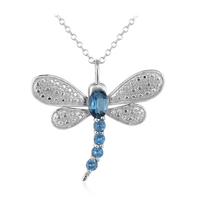 London Blue Topaz Silver Necklace