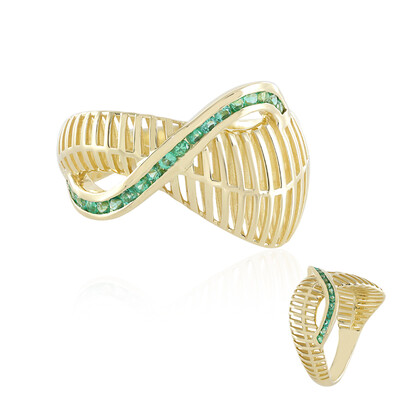 9K Colombian Emerald Gold Ring (Ornaments by de Melo)