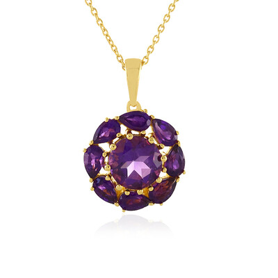Amethyst Silver Necklace