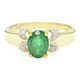 Bahia Emerald Silver Ring