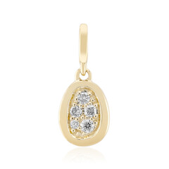 9K SI1 (G) Diamond Gold Pendant