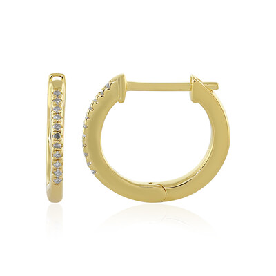 I4 (J) Diamond Silver Earrings