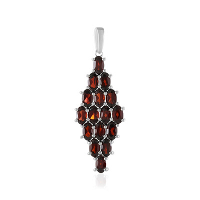 Mozambique Garnet Silver Pendant