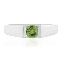 Russian Demantoid Silver Ring