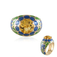 Citrine Silver Ring (Adela Silber)