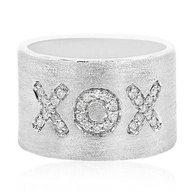 I1 (G) Diamond Silver Ring (Annette)