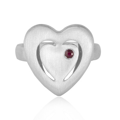 Ruby Silver Ring