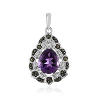 Amethyst Silver Pendant