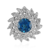 London Blue Topaz Silver Pendant