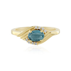 Teal Kyanite Silver Ring
