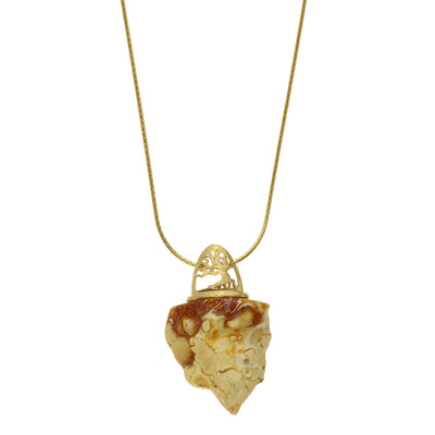 Baltic Amber Silver Necklace (dagen)