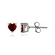 Mozambique Garnet Silver Earrings