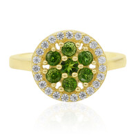 Russian Diopside Silver Ring