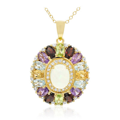 Welo Opal Silver Necklace