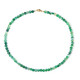 Green Lace Agate Silver Necklace