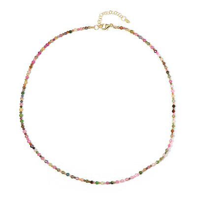 Fancy Tourmaline Silver Necklace