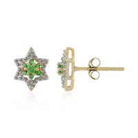 9K Tanzanian Tsavorite Gold Earrings (Adela Gold)