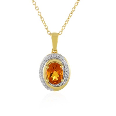 Madeira Citrine Silver Necklace