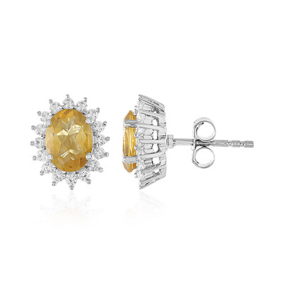Citrine Silver Earrings