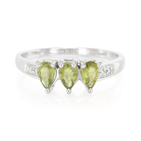 Cuprian Tourmaline Silver Ring
