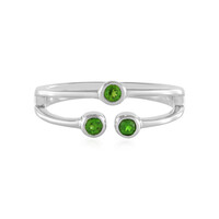 Russian Diopside Silver Ring