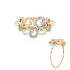 I2 (I) Diamond Silver Ring