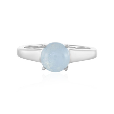 Aquamarine Silver Ring