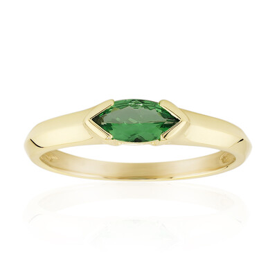 9K AAA Kenya Tsavorite Gold Ring