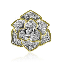 9K SI1 (G) Diamond Gold Pendant