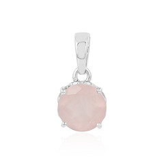 Rose Quartz Silver Pendant