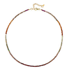 Fancy Sapphire Silver Necklace