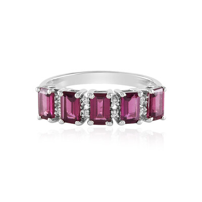 Rhodolite Silver Ring
