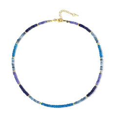 Santa Maria Aquamarine Silver Necklace (Riya)