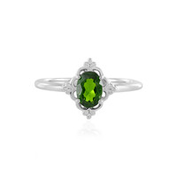 Russian Diopside Silver Ring