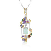 Welo Opal Silver Necklace (Gems en Vogue)