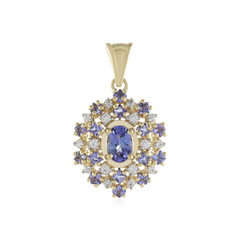 9K Tanzanite Gold Pendant