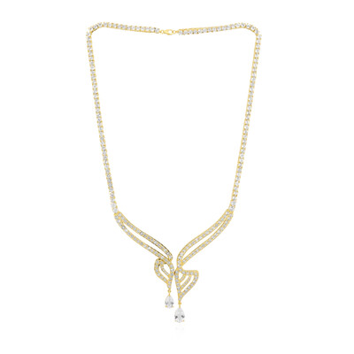 White Topaz Silver Necklace