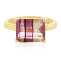 Bi Colour Fluorite Silver Ring
