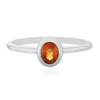 Sunset Sapphire Silver Ring