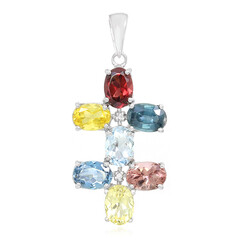 Almandine Garnet Silver Pendant