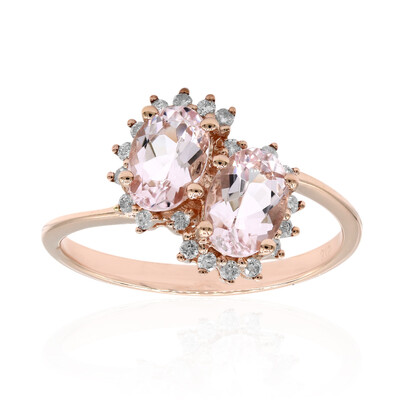 9K Pink Morganite Gold Ring