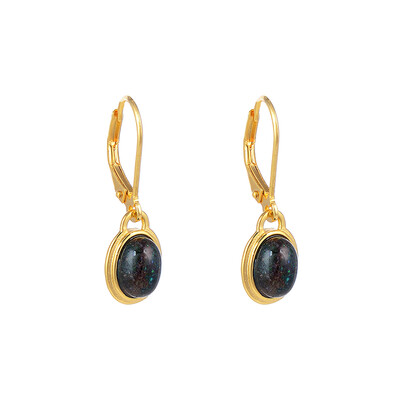 Honduras Opal Silver Earrings