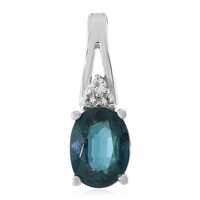Teal Kyanite Silver Pendant