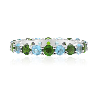 Russian Diopside Silver Ring