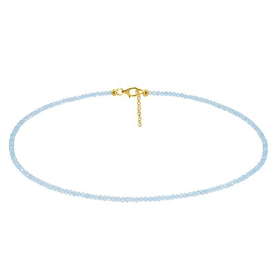 Blue Apatite Silver Necklace